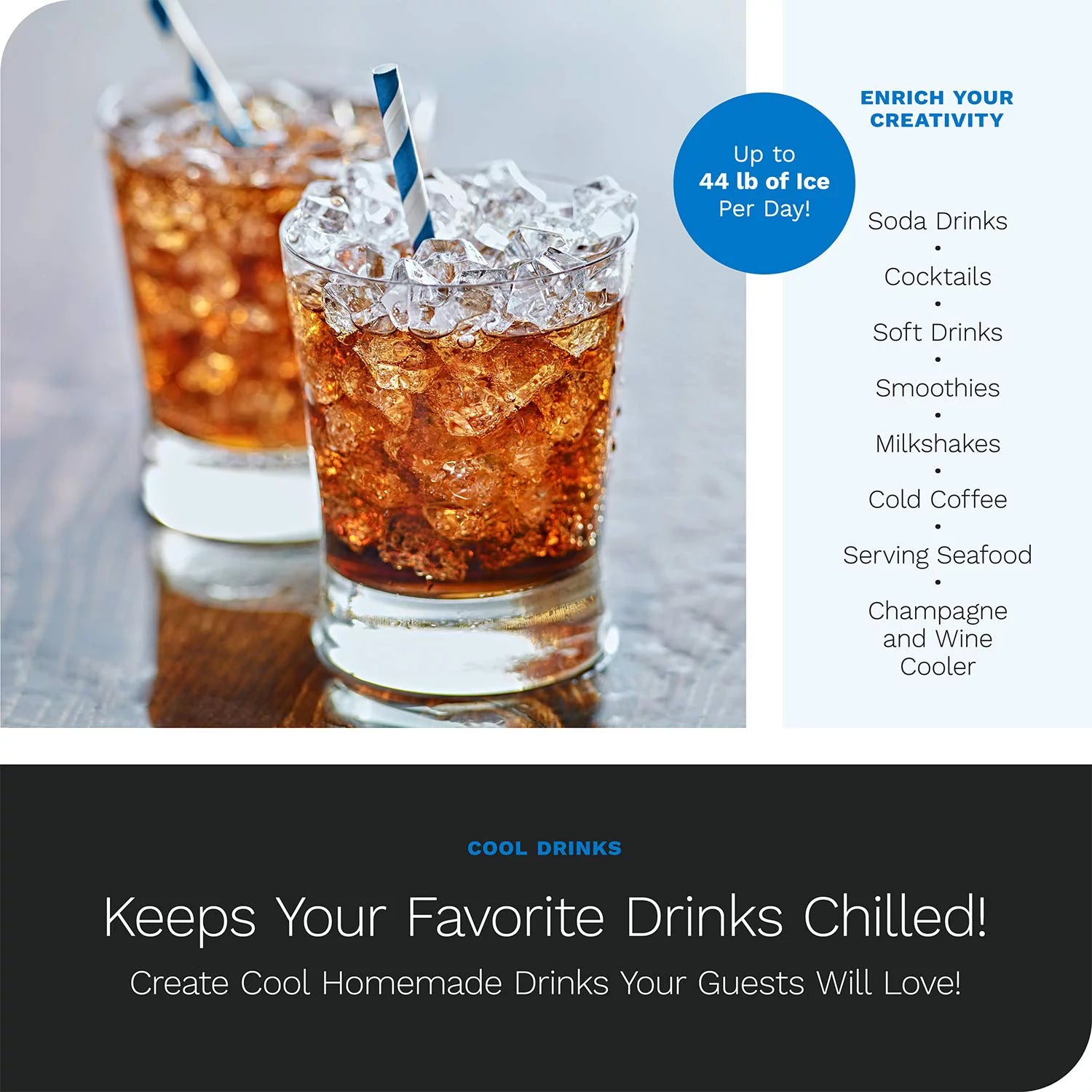hOmeLabs Countertop Nugget Ice Maker - Stainless Steel with Touch Screen K58144
