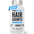 TRU BLOOM Hair Vitamins for Women and Men | Clinically Proven Hair Growth Supplements for Thinning Hair, Hair Loss, Thicker Fuller Hair | Biotin Collagen Keratin, Hair Growth Vitamins | 2 Month Supply