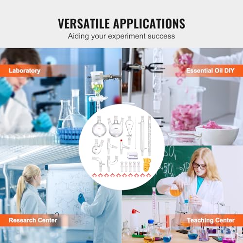 VEVOR 24/40 Chemistry Glassware Kit 29PCS 250 1000ml Y24853