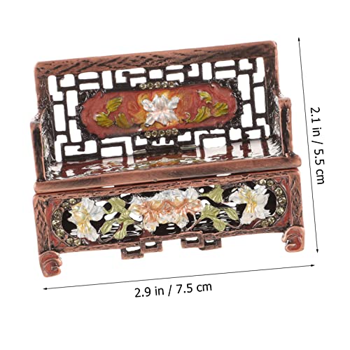 ARTIBETTER 3pcs Metal Ring Miniature Furniture Ornament Storage Box L2751