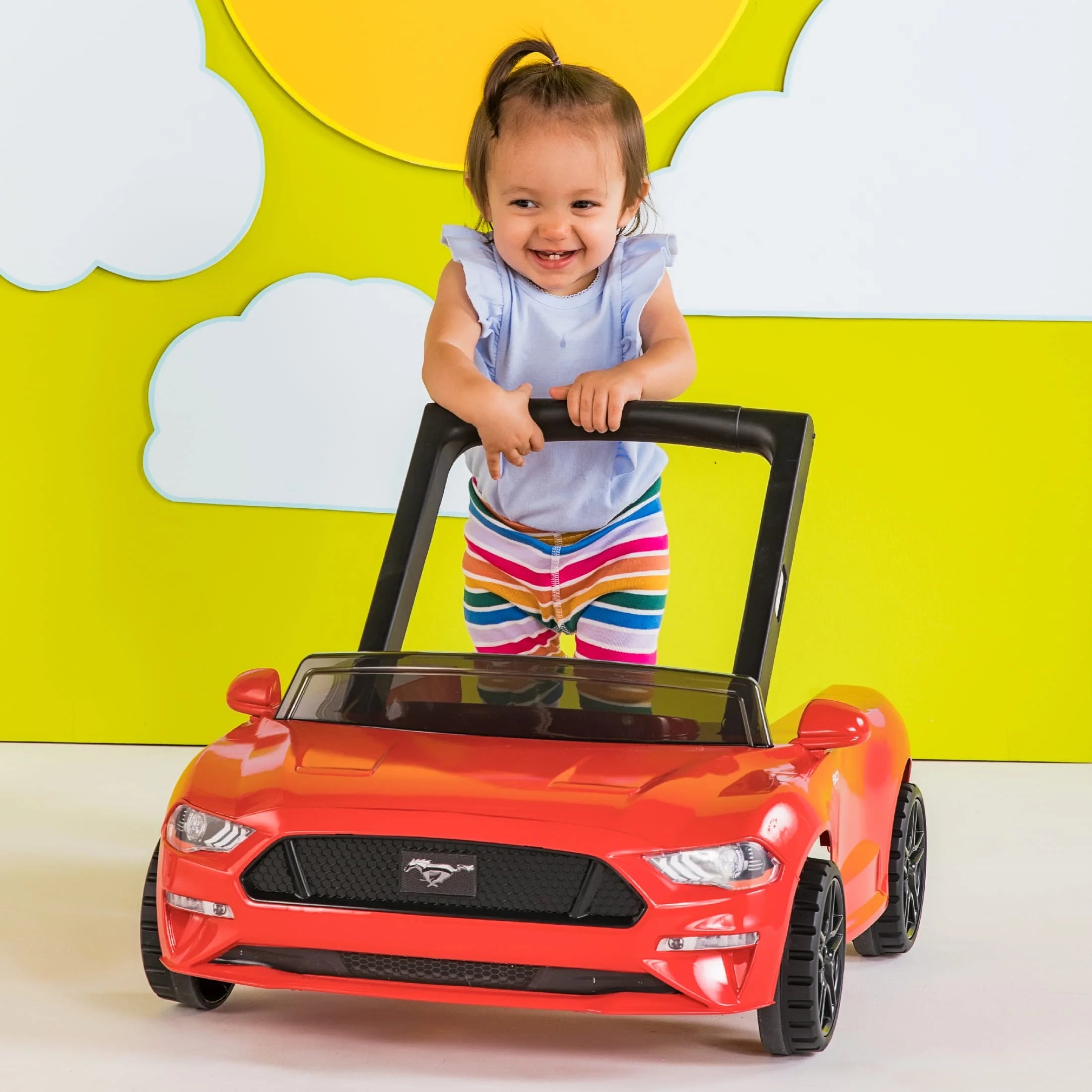 Bright Starts 4-in-1 Adjustable Baby Walker with Removable Steering Wheel L216763