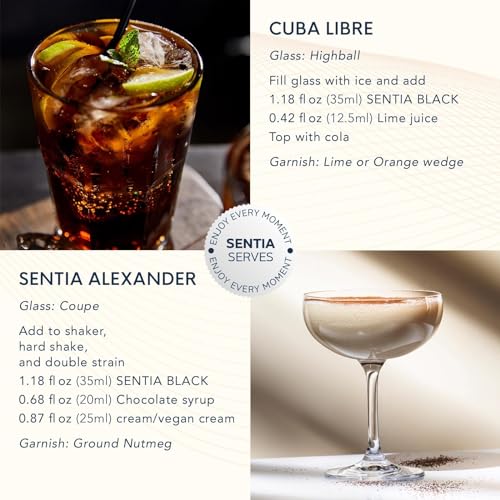 Sentia Gaba Black Botanical Non Alcoholic Spirits, Vegan, 16.9 fl oz P47508