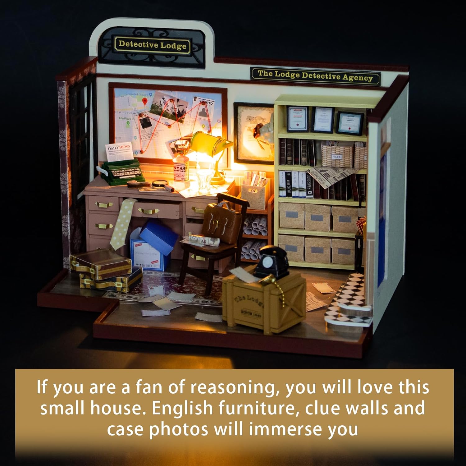 DIY Miniature House Kit with Furniture 3D Wooden Dollhouse Model I51219