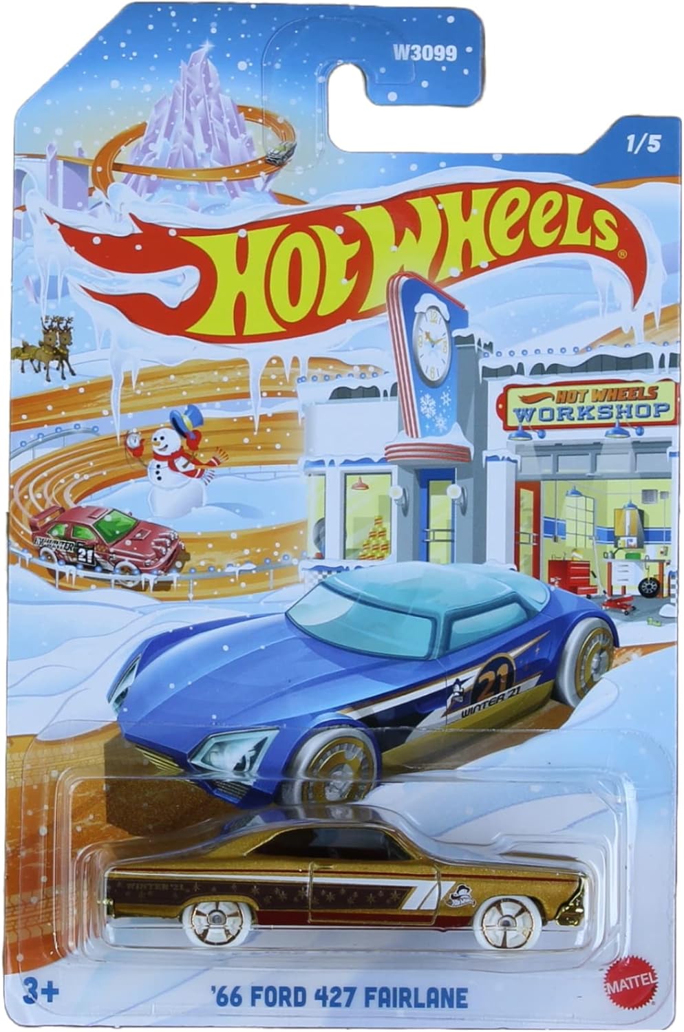 Hot Wheels 2021 Winter Holiday 5-Pack Diecast Vehicles L170875