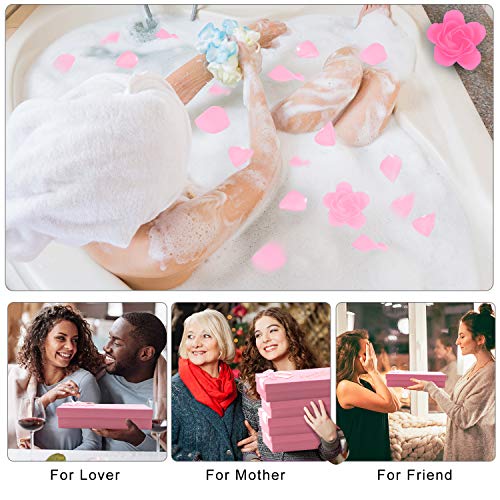 18 PCS Floral Scented Rose Petal Bath Soap Set with Plant Essential Oil W5775