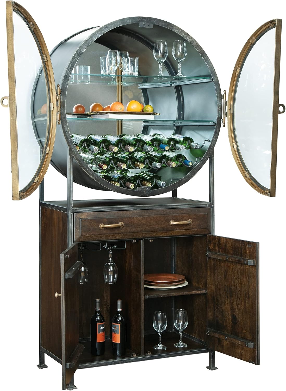 Howard Miller Rob Roy Wine & Bar Cabinet 695-236 Distressed Hardwood W15362
