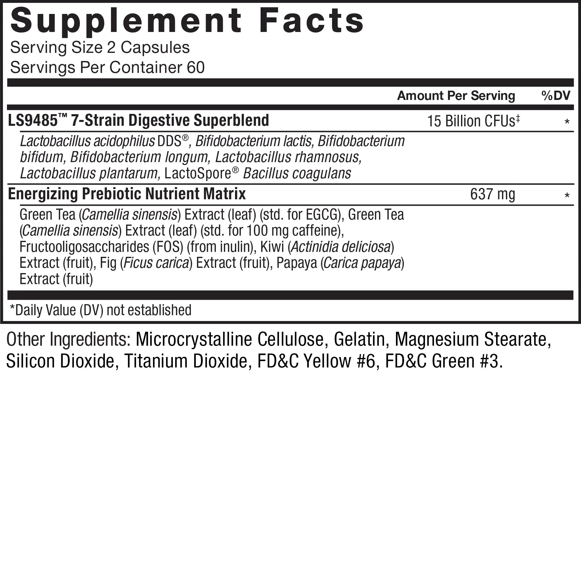 Force Factor ProbioSlim Extra Strength Probiotic Supplement, 120 Capsules W3740