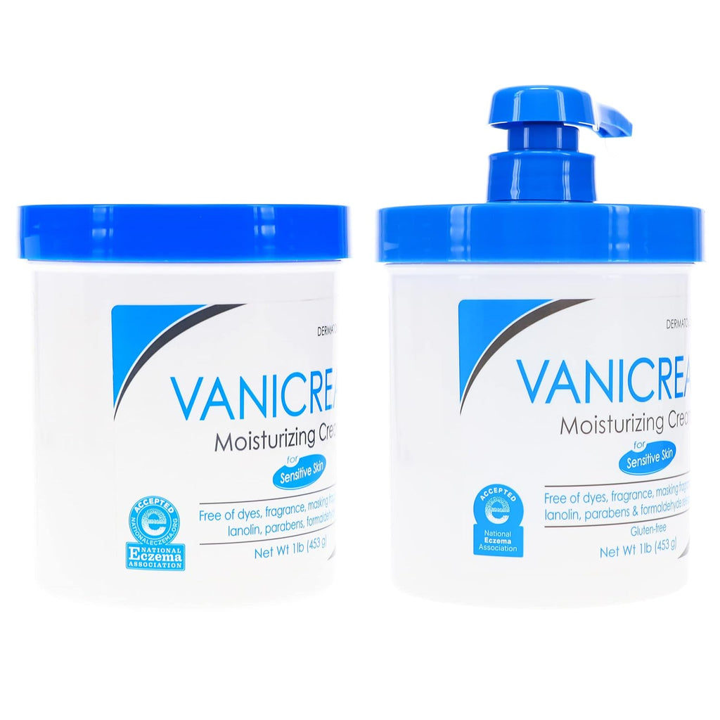 Vanicream Moisturizing Skin Cream with Pump Dispenser, 1 Pound Each K768