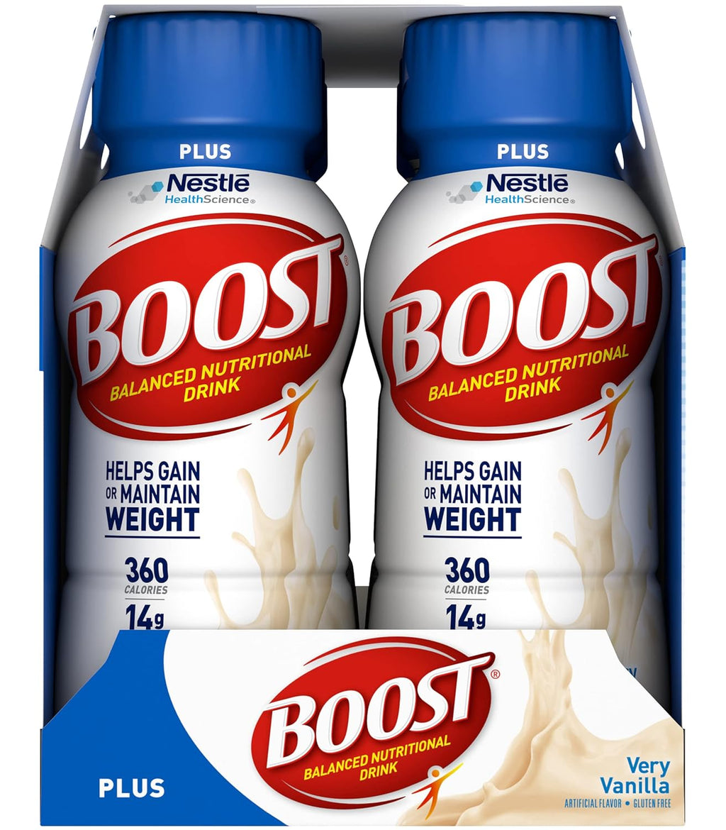 Boost Plus Complete Nutritional Drink Vanilla 8 Fl Oz Pack of 2 B617