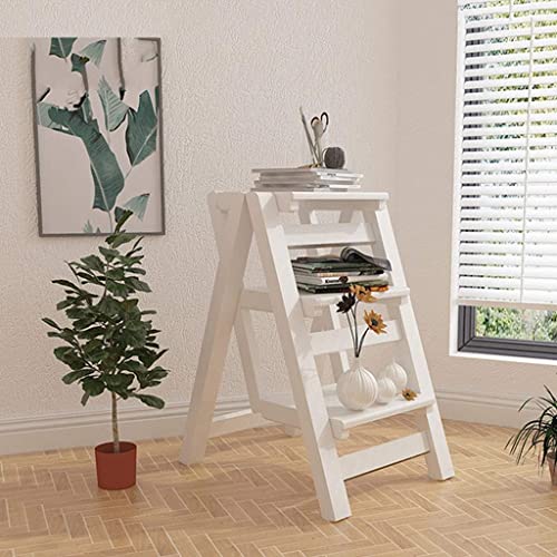 Wooden Folding Step Stool 3 Step Ladder for Home, Library and Office B158982