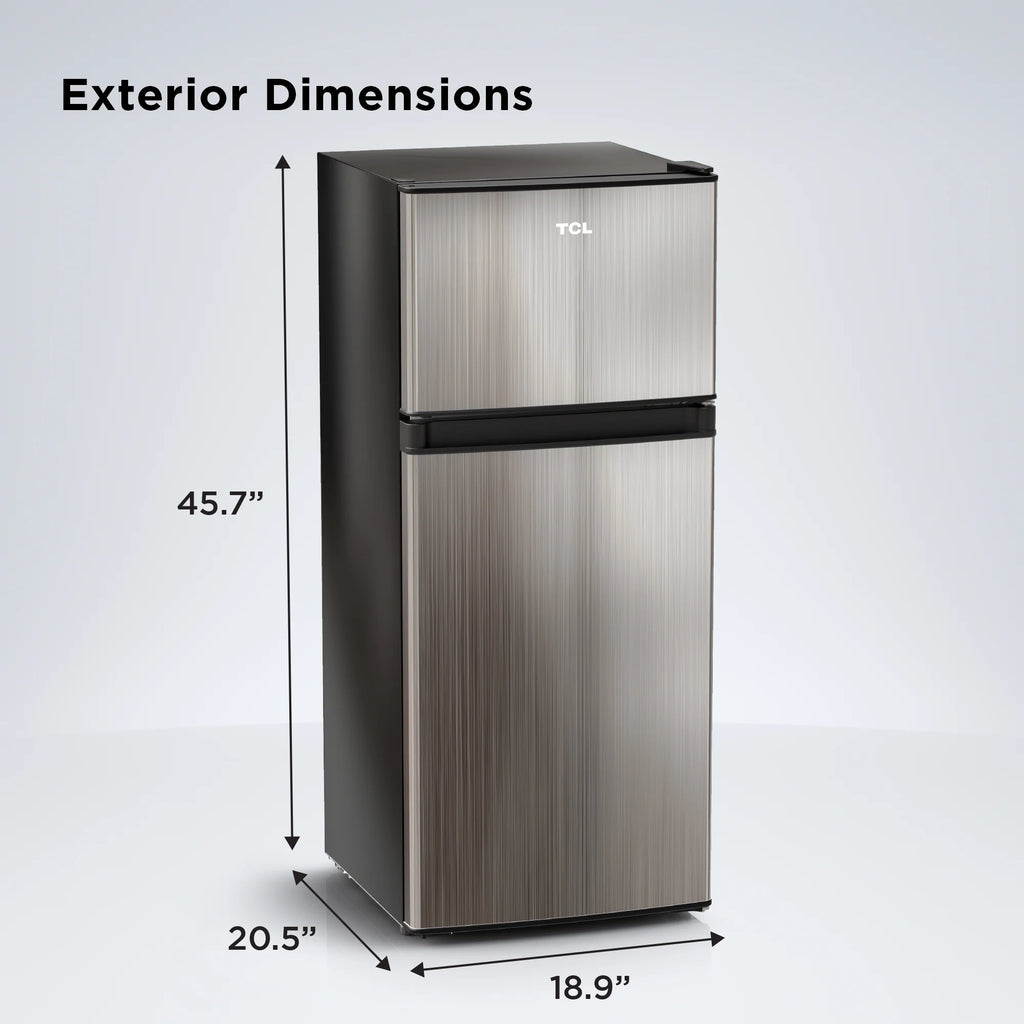 TCL 4.5 Cu. ft. Two Door Refrigerator, Stainless Look Z952853
