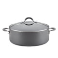 Circulon Radiance Hard-Anodized Nonstick Wide Stockpot, 7.5-Quart, Gray