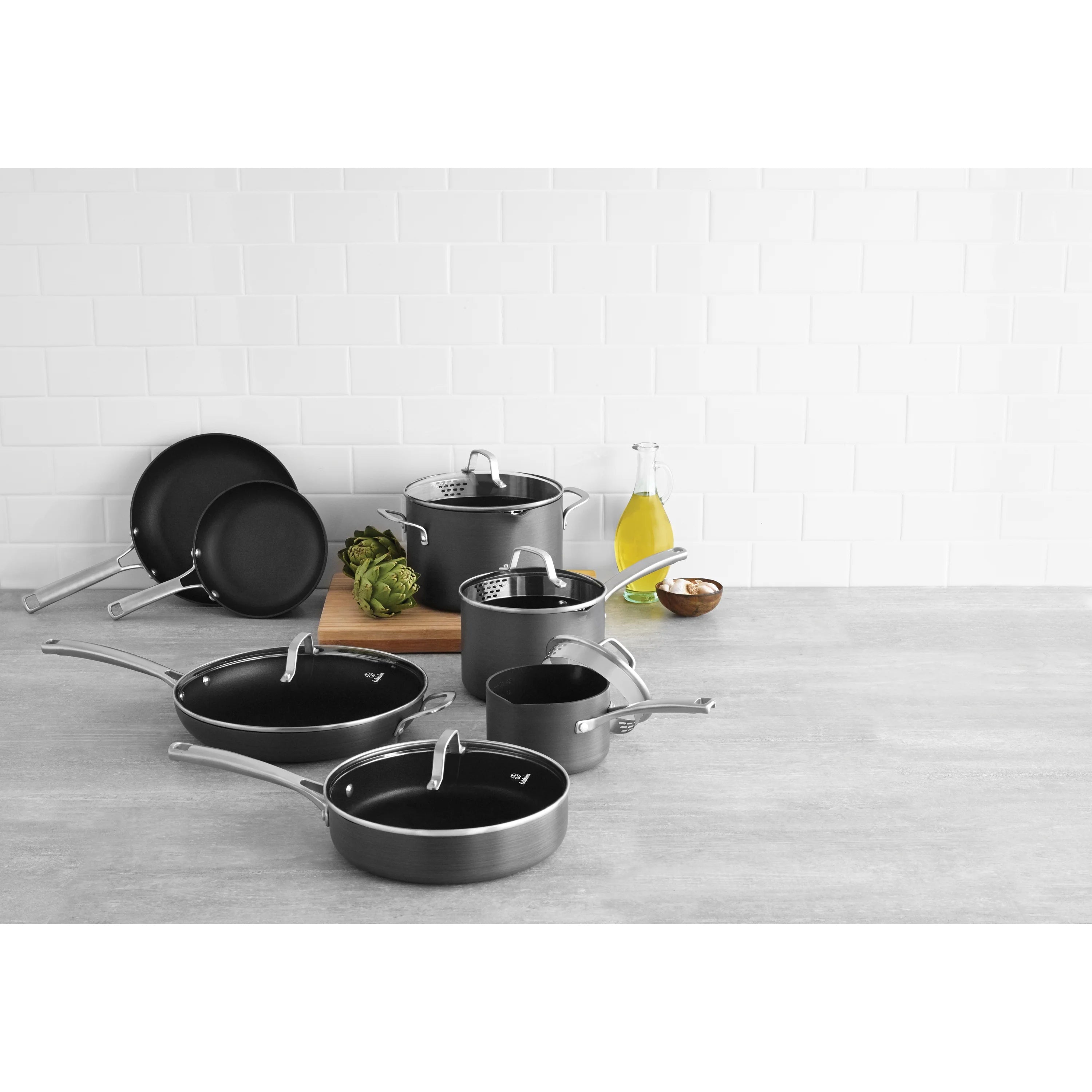 Calphalon Classic Nonstick 12-Piece Cookware Set N491395