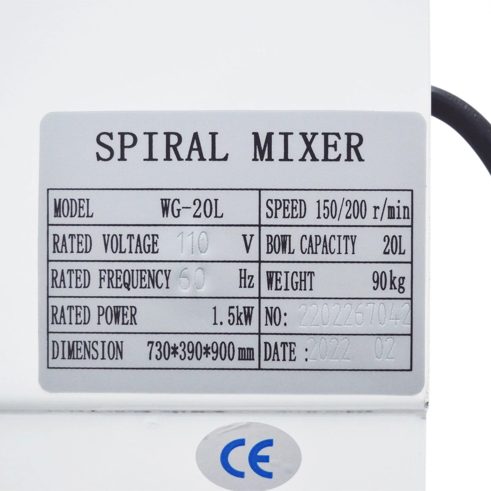 INTSUPERMAI Dough Mixer 21QT Kneading Machine for Bakeries Restaurants Pizzeria A801