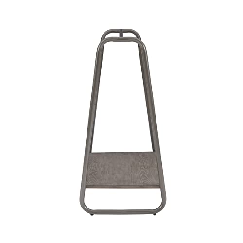 Linon Richter Modern Clothing Rack with Wooden Shelf F6213