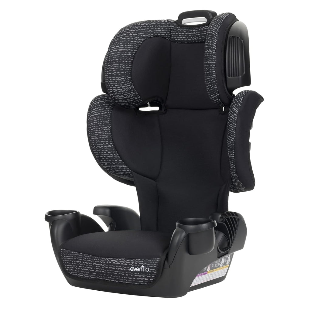 Evenflo Chase Harnessed Booster Car Seat, Jameson & GoTime LX, Chardon Black Q94631