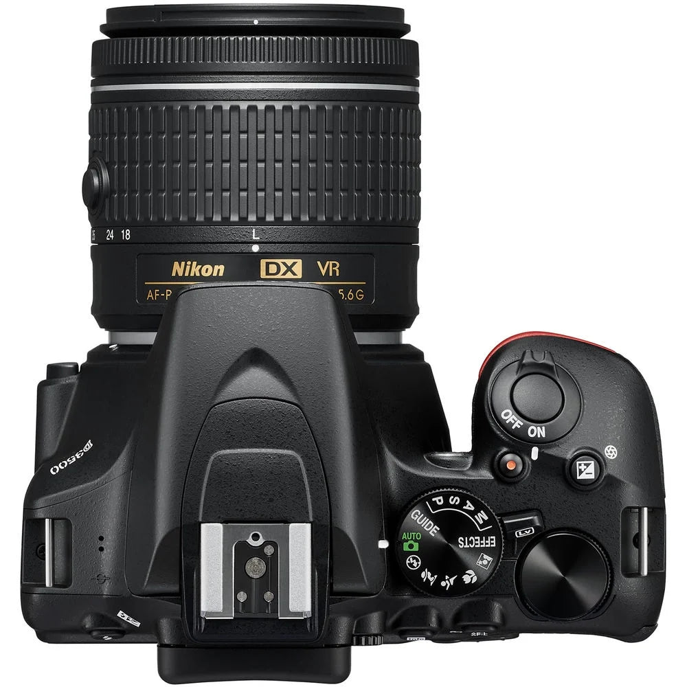 Nikon D3500 DSLR Camera with 18-55mm Lens, 64GB Card, 2 Batteries, Case & Software Q678