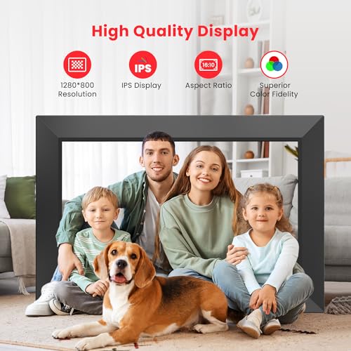 Frameo 10.1 Inch WiFi Digital Picture Frame with HD Touch Screen D28251