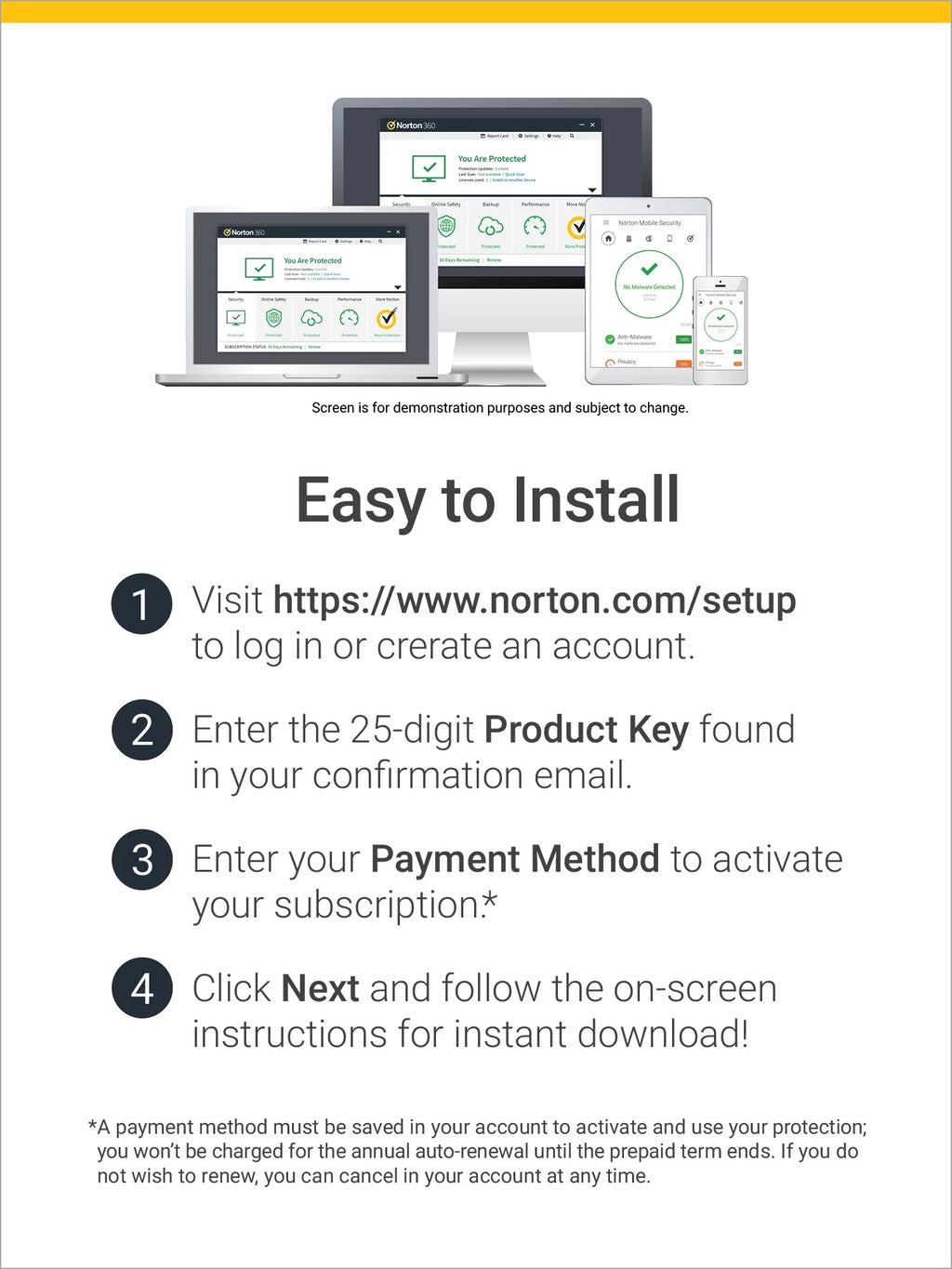 Norton 360 Deluxe Antivirus Software for 5 Devices, 1 Year Subscription Q5667