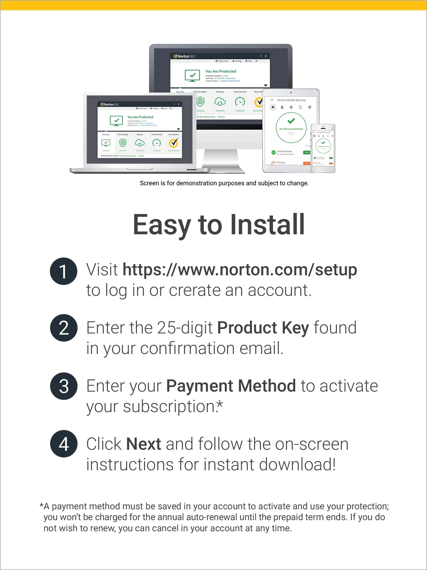 Norton 360 Deluxe Antivirus Software for 5 Devices, 1 Year Subscription Q5667