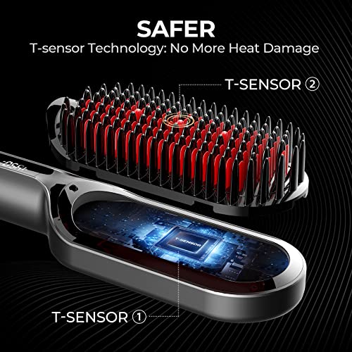 TYMO Hair Straightener Brush Ionic Plus for Women D4143