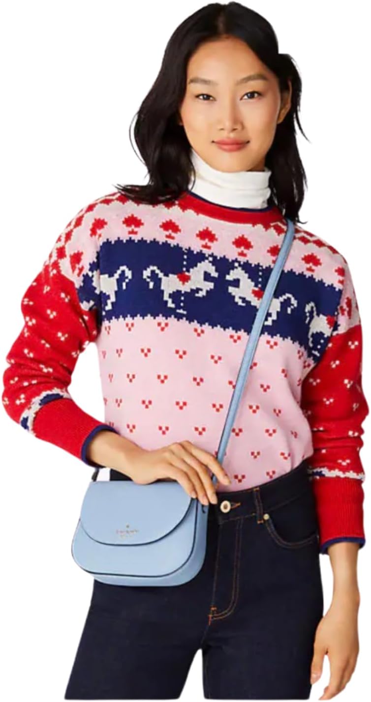 Kate Spade New York Leila Mini Flap Crossbody Polished Blue H597478