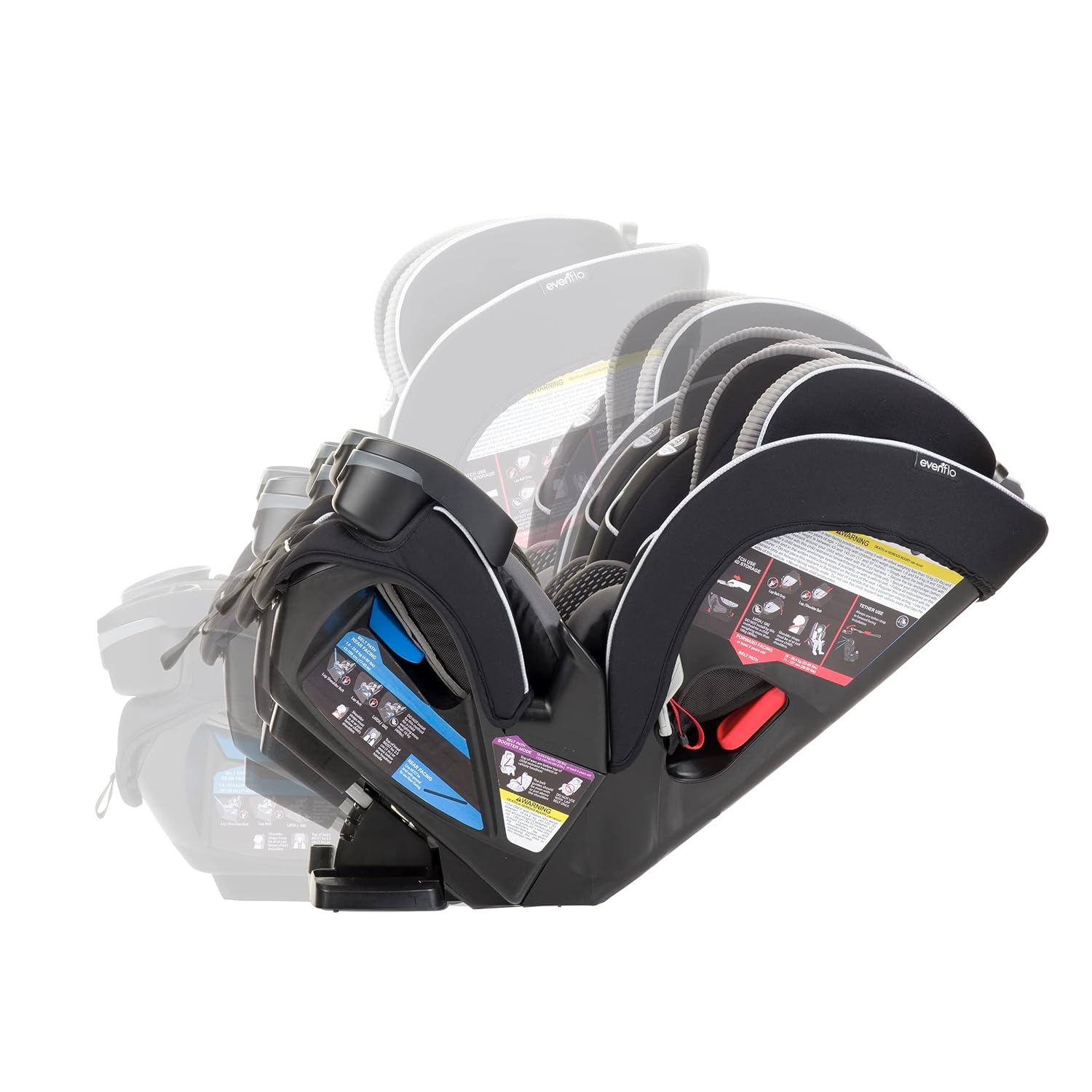 Evenflo EveryFit 3-in-1 Convertible Car Seat and Maestro Sport Booster Bundle K369541