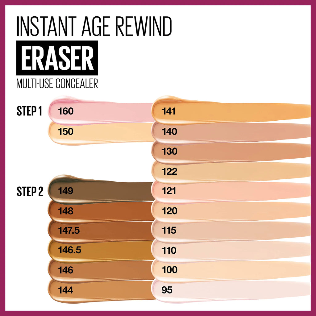 Maybelline Instant Age Rewind Eraser Multi Use Concealer 122, 0.2 Fl Oz (Pack of 2) Z94419
