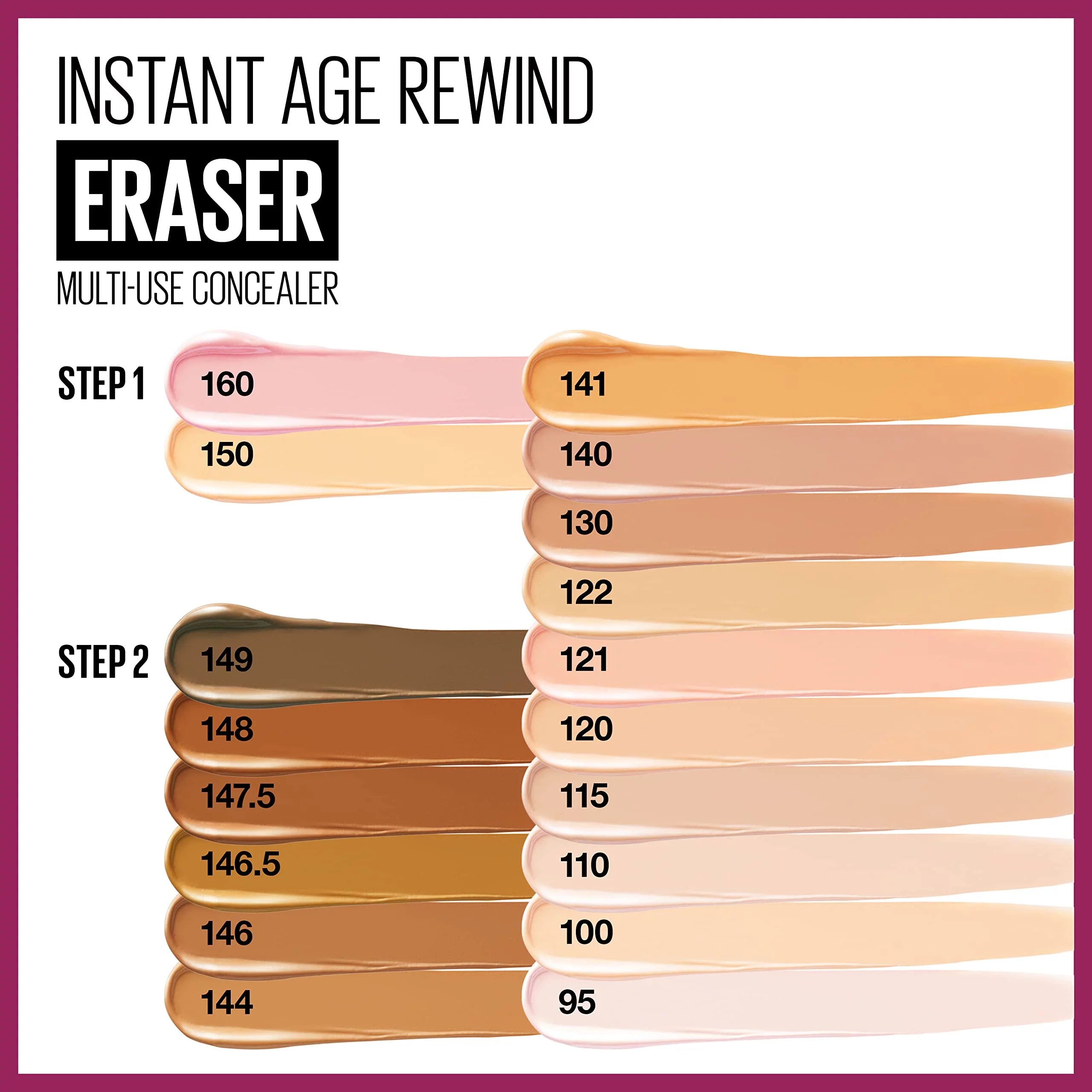Maybelline Instant Age Rewind Eraser Multi Use Concealer 122, 0.2 Fl Oz (Pack of 2) Z94419