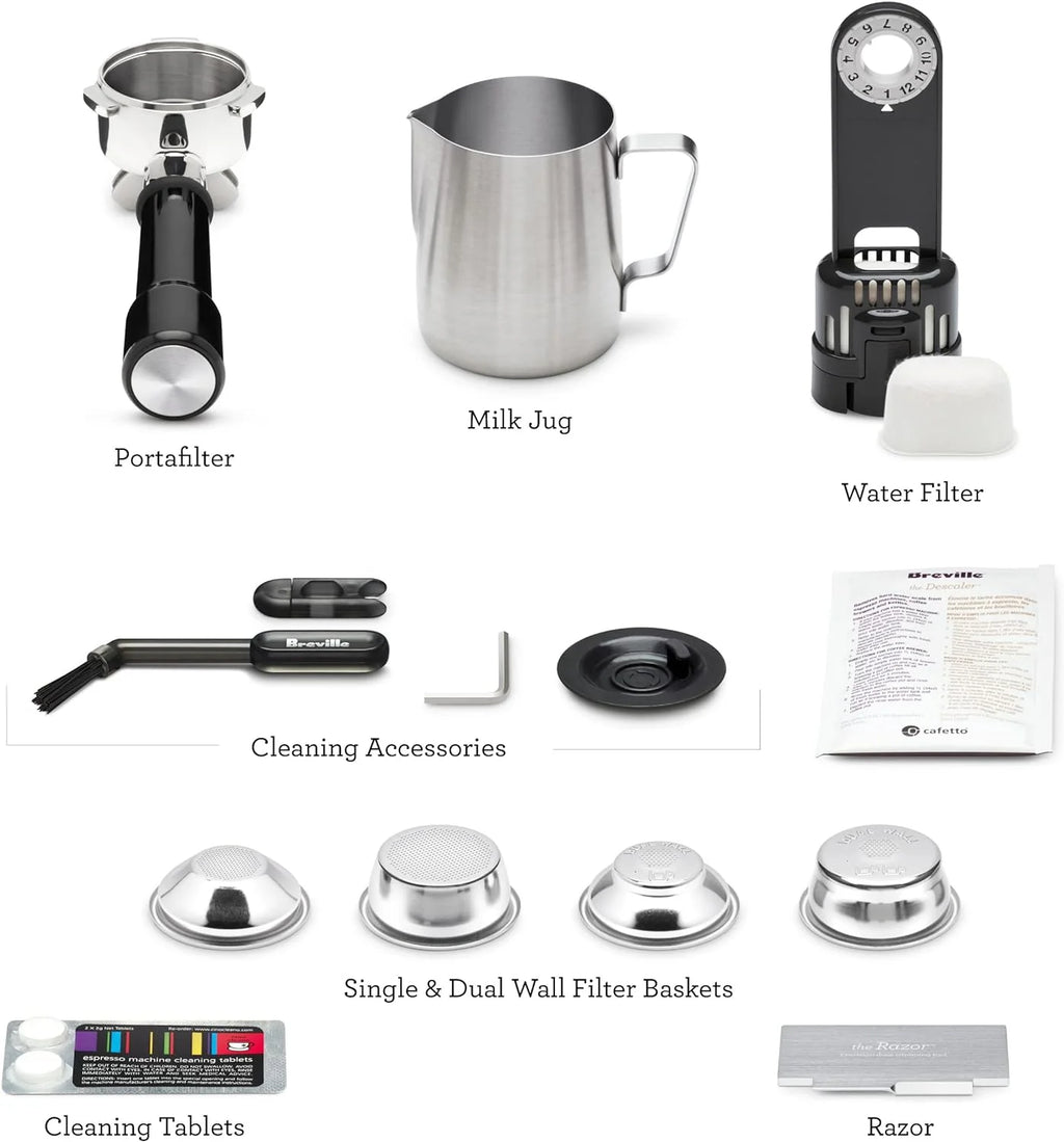 Breville Barista Express Impress Espresso Machine, Stainless Steel C983