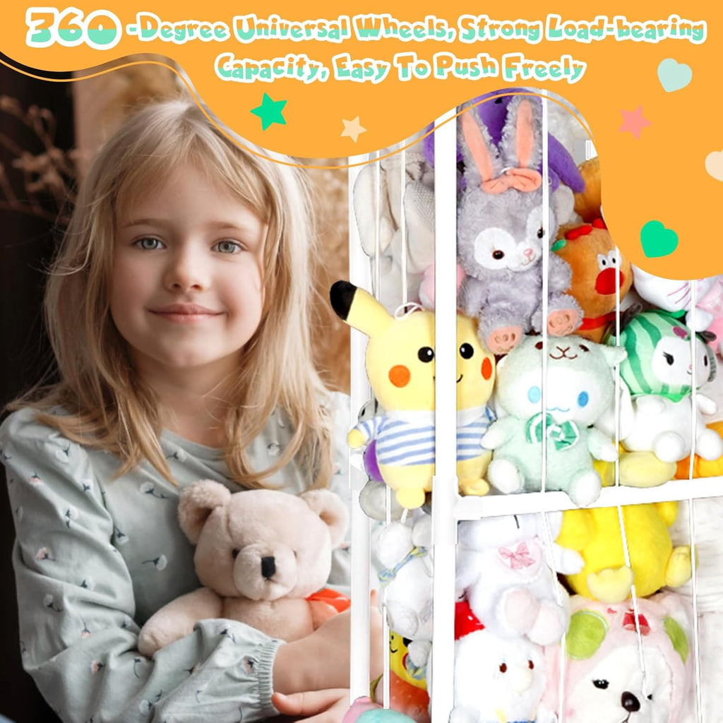 Stuffed Animal Storage Zoo Holder with Elastic Band and Net E5028