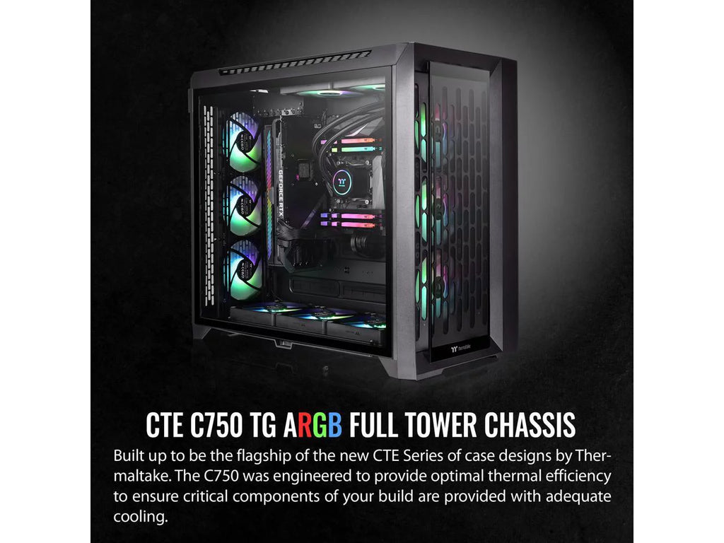 Thermaltake CTE C750 TG ARGB E-ATX Full Tower with 3x140mm Fans W13948