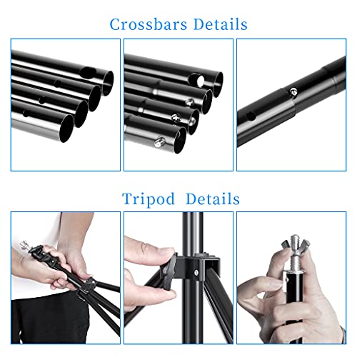 Backdrop Stand 2x3m Adjustable Photo Video Studio Support with Carry Bag N5859