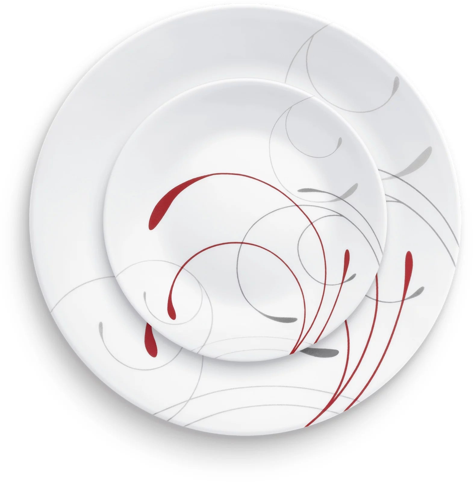 Corelle Splendor White and Red 12-Piece Dinnerware Set N484771