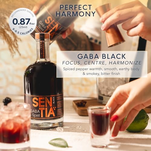 Sentia Gaba Black Botanical Non Alcoholic Spirits, Vegan, 16.9 fl oz P47508