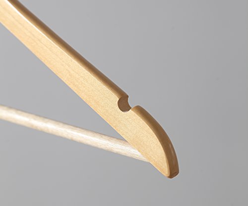 Proman Products Kascade Wooden Hangers 50 Pack, Natural D4941