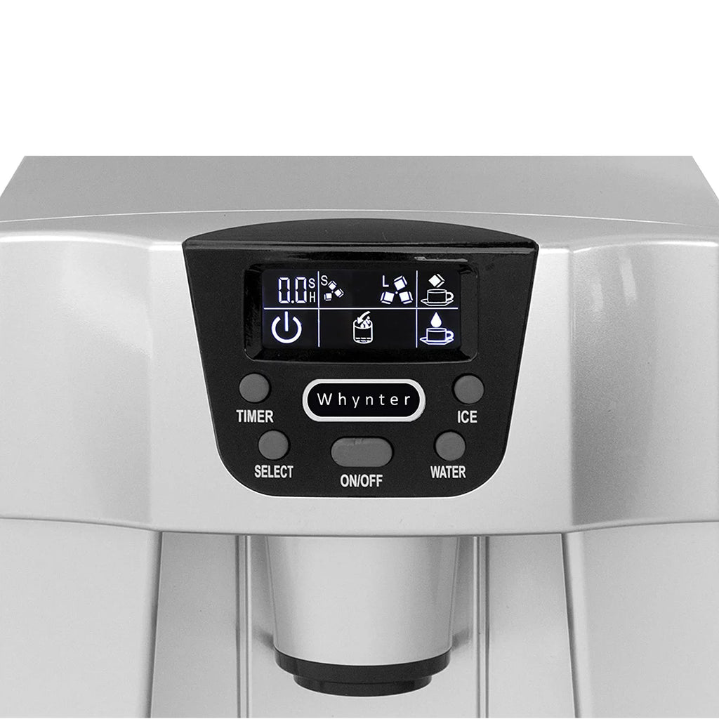 Whynter IDC-221SC Countertop Ice Maker and Water Dispenser, Silver U153
