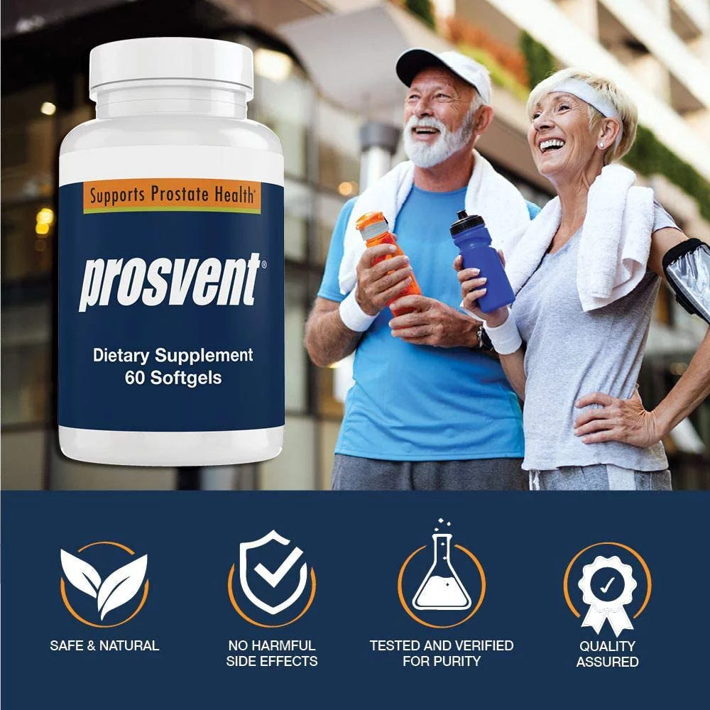 Prosvent Prostate Health Supplement for Men with Saw Palmetto, 1 Month Supply K20019