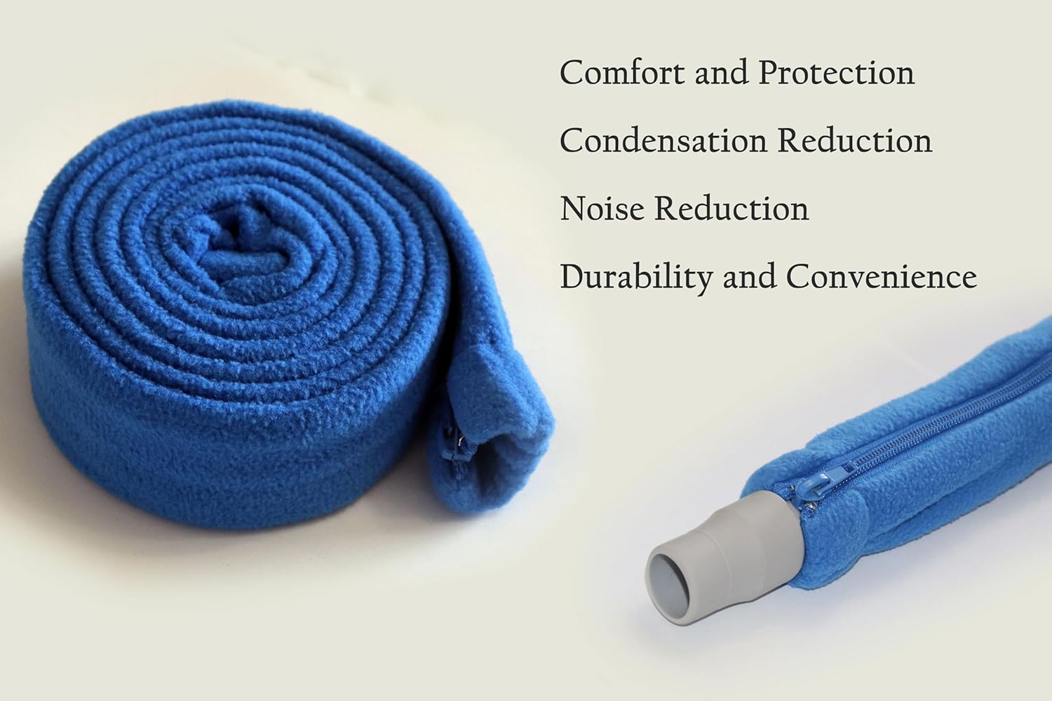 Aveen 6ft CPAP Hose Cover with 4 Holding Clips, Soft Fleece Tubing Wrap A333416