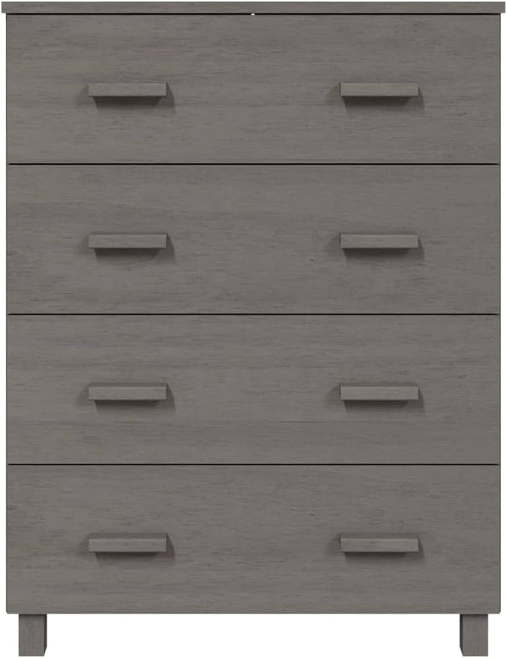 Tidyard Sideboard Buffet Cabinet, Pine Wood Storage Cabinet with 3 Drawers, Light Gray W728