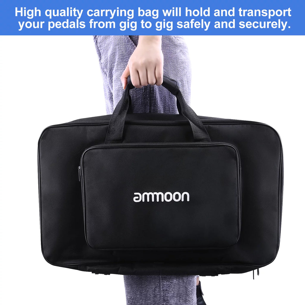 Ammoon Large Guitar Effect Pedal Board Aluminum Alloy with Carry Bag C4022