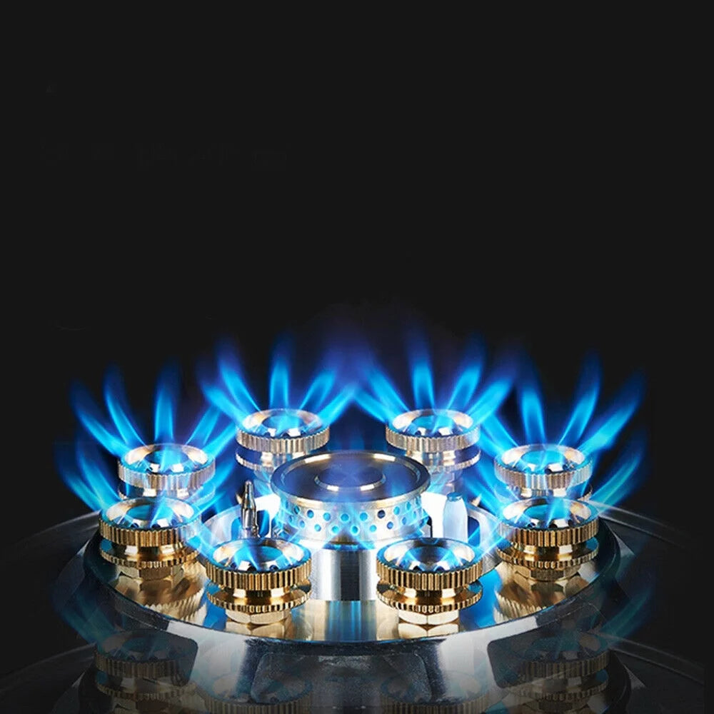 Fichiouy Gas Cooktop 2-Burner Built-In Natural Gas Stove O284