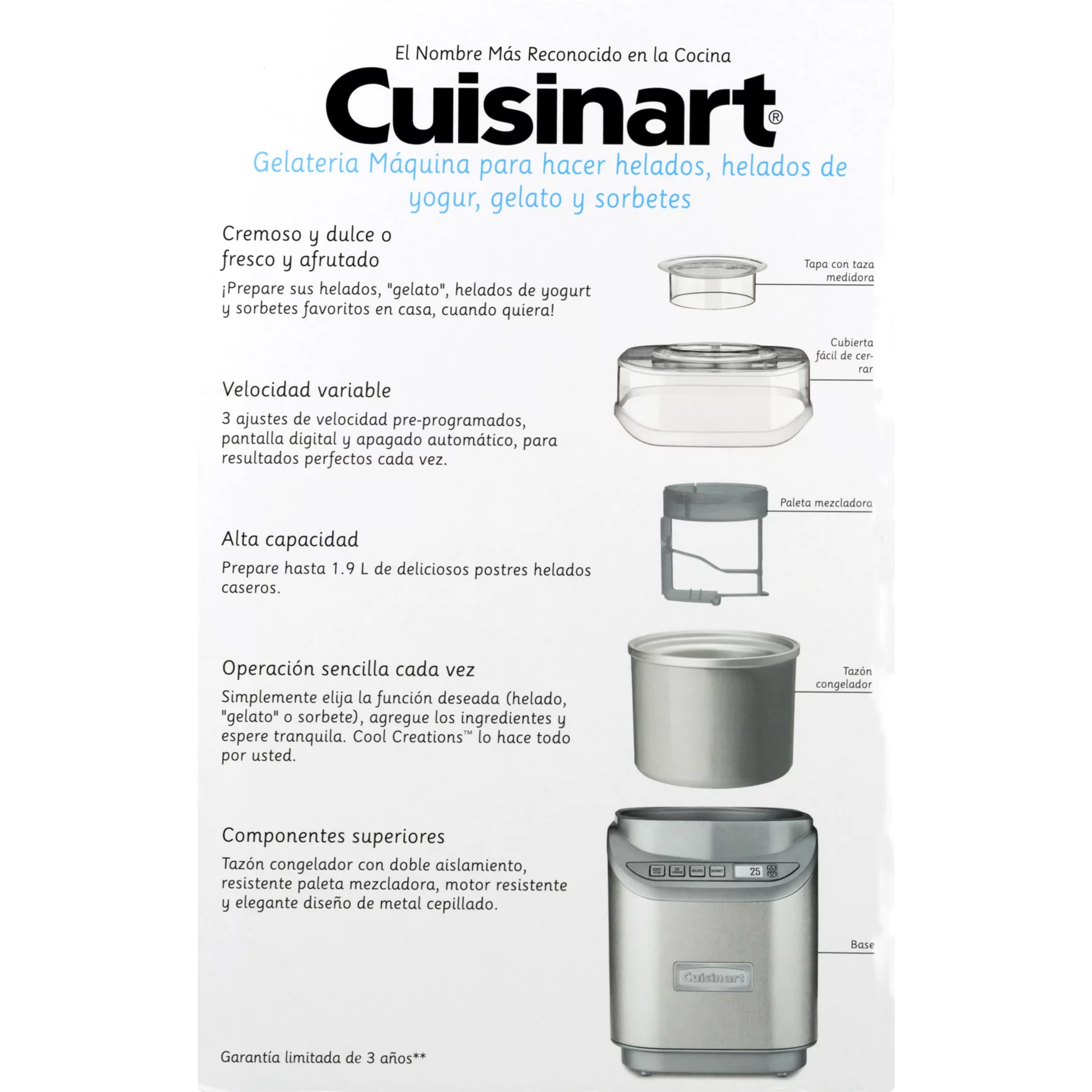 Cuisinart Cool Creations Ice Cream Maker, Silver K759940