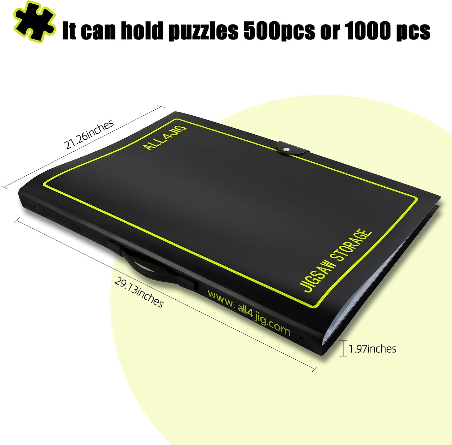 ALL4JIG Puzzle Storage Folder Keeper for Jigsaw Enthusiasts, Holds 20 Puzzles B12395