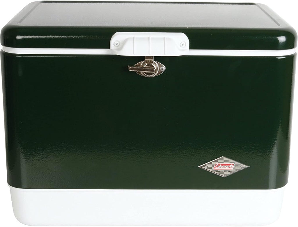 Coleman Steel-Belted 54-Quart Cooler for Camping, Insulated Portable Ice Chest I368