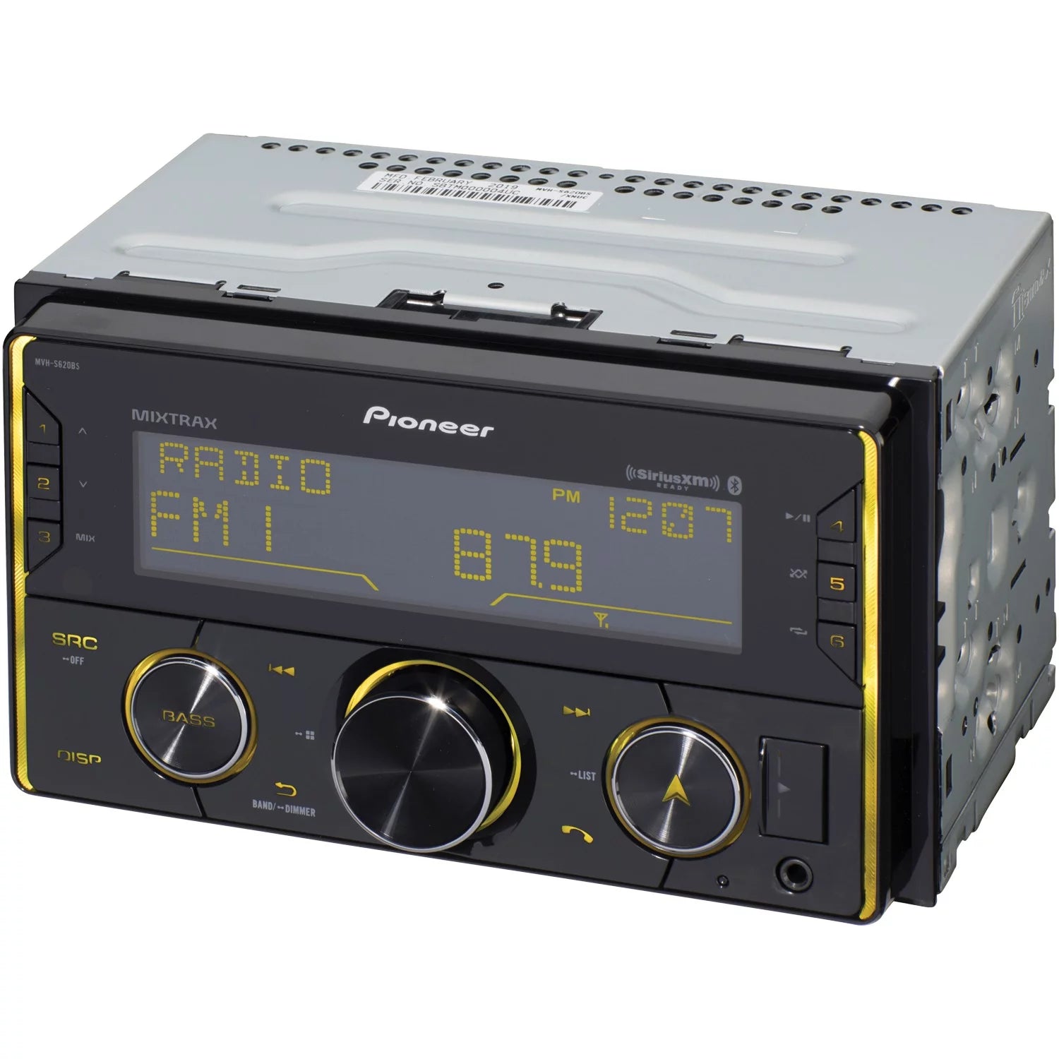 Pioneer MVH-S620BS Double-DIN Digital Media Receiver with Bluetooth Z17301