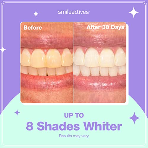 Smileactives Teeth Whitening Kit with Hydrogen Peroxide, Vanilla Mint Whitener Pen, 90 Day Kit S8914