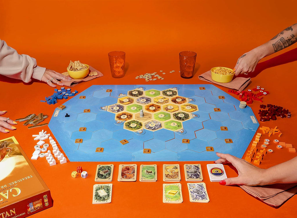 CATAN Treasures, Dragons and Adventurers Scenario Expansion - Strategy Board Game for Family, Ages 12+, 3-4 Players H118693