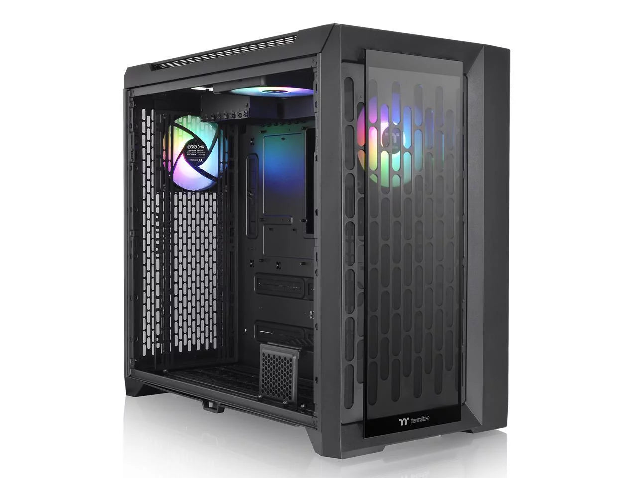 Thermaltake CTE C750 TG ARGB E-ATX Full Tower with Centralized Thermal Efficiency Design; 3x140mm CT140 ARGB Fans Pre-Installed; Tempered Glass Front & Side Panel; CA-1X6-00F1WN-01