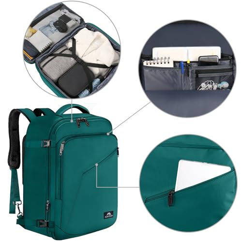 MATEIN Travel Backpack 27L Lightweight Expandable Waterproof Black G845